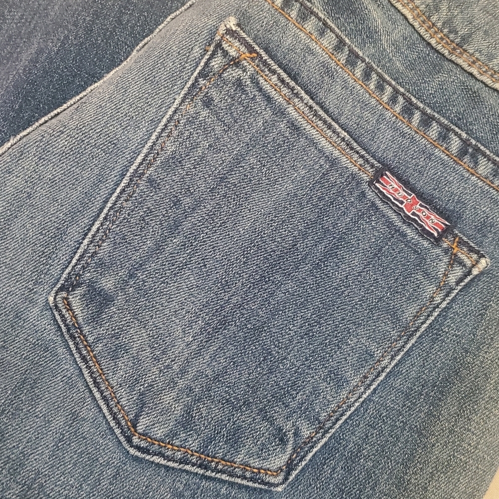 HUDSON Vintage Low Rise Boot Cut Jeans MED Wash Women's 26  NO FLAP BACK POCKETS - Picture 8 of 17